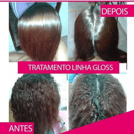 Fox Gloss Progressive Brush Smart Keratin Treatment Kit 2x1000ml/33.8 fl.oz - BuyBrazil