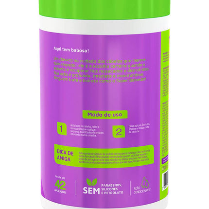 Novex Super Babosão Kit Shampoo, Conditioner, Moisturizing Mask and Hair Cream