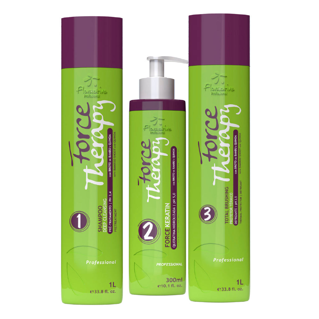 Force Therapy Floractive Force Therapy Intense Reconstruction Kit 1l with Shampoo, K ...