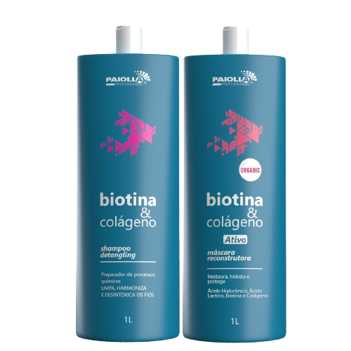 PAIOLLA PROFESSIONAL Biotin and Collagen Shampoo & Mask Kit 2x1000ml - 33.8 fl.oz.