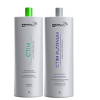 Paiolla C'tim Ultra Premium Kit: Platinum Reconstructive Mask & Antiresidue Shampoo 2x1000ml /33.8 fl.oz