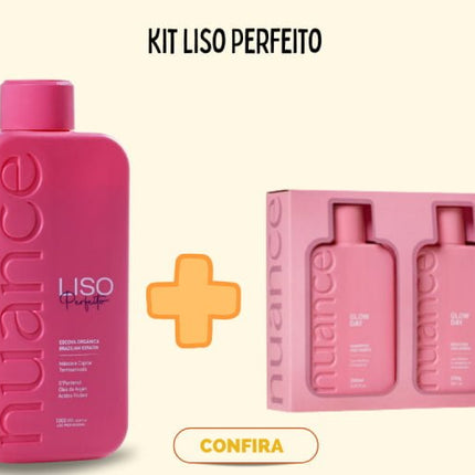 Nuance Professional - Perfect Smooth Organic Brush + Glow Day Shampoo 1l + Glow Day Mask 1l Nuance - BuyBrazil