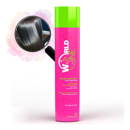 Floractive World One Professional Treatment Anti-Frizz Reducer Without Vegan Formol 1000ml/33.8 fl.oz.