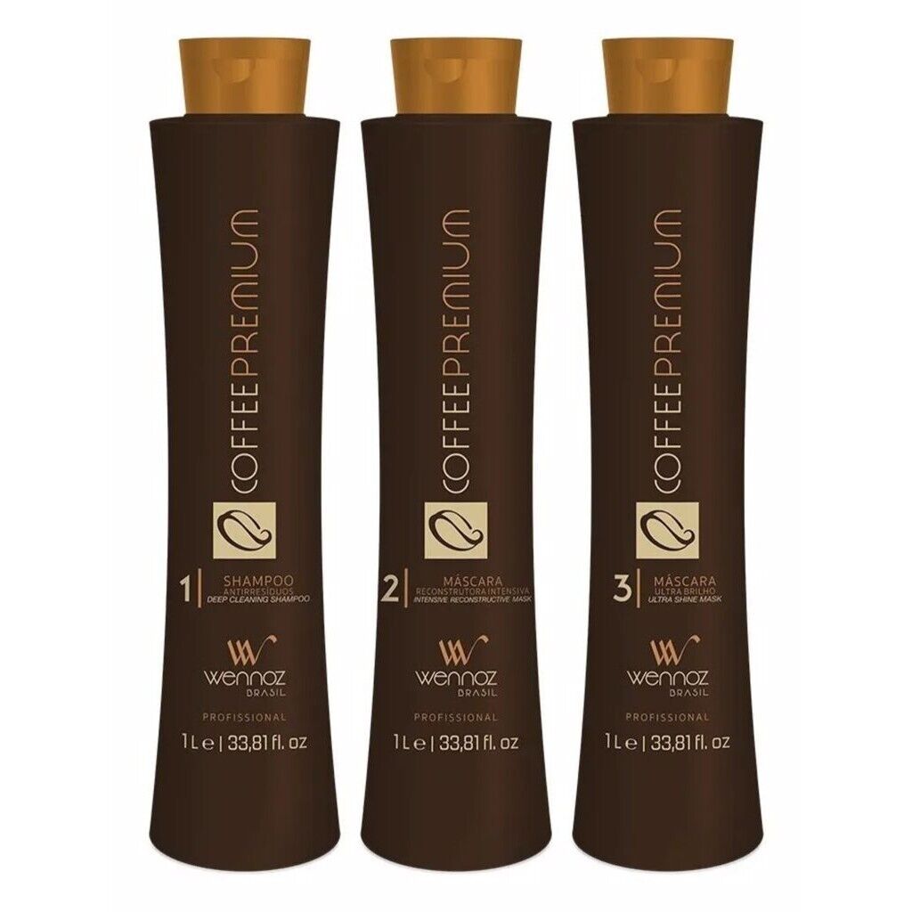 Wennoz Brasil Honma Tokyo Kit Coffee Premium Progressive Brush Kit 3x1000ml/33.8 fl.oz.