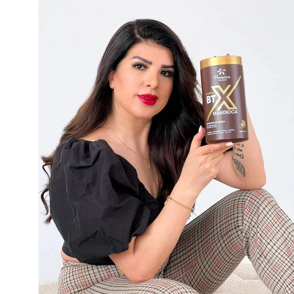Floractive BioBtx Mandioca Mass Repositor | Professional Frizz Control & Hydrating Treatment