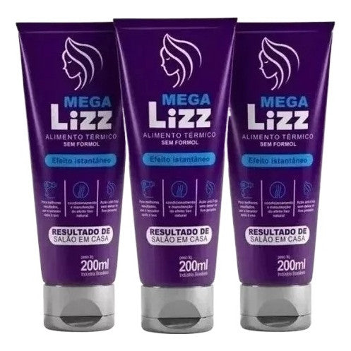 Kit 3 Formaldehyde-Free Progressive Original Megalizz Mega Lizz