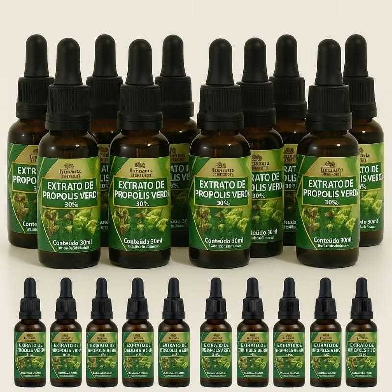 COMBO 10UND extrato de própolis-verde 30ml cada frasco